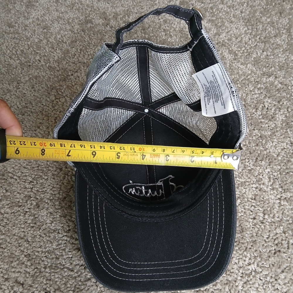Justin Boots Trucker Hat Gray Mesh Back Adjustable Snapback Baseball Cap - Picture 9 of 9